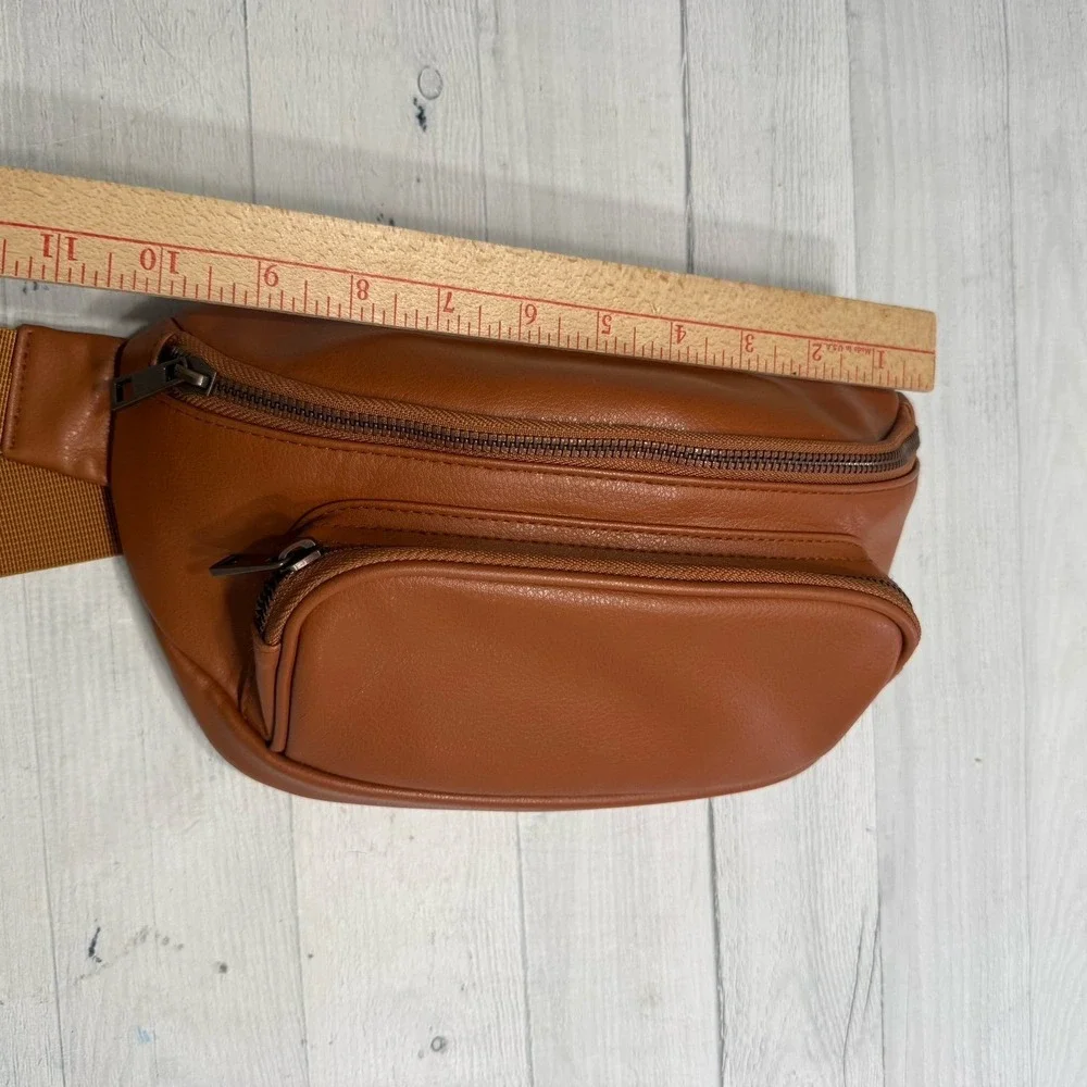 Kibou Vegan Premium Leather Fanny Pack Diaper Bag With Detachable Changing pad